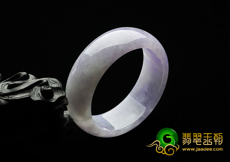 糯冰种紫罗兰缅甸翡翠A货童镯（44.6mm）