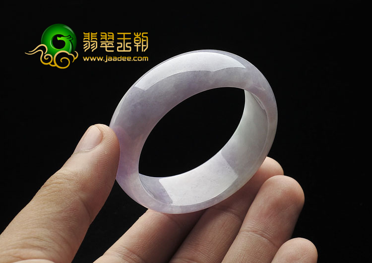 糯冰种紫罗兰缅甸翡翠A货童镯（44.6mm）