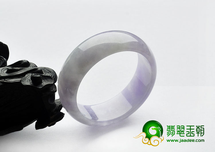 糯冰种紫罗兰缅甸翡翠A货童镯（44.6mm）