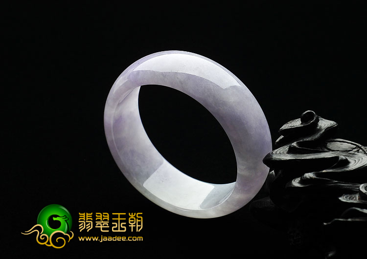 糯冰种紫罗兰缅甸翡翠A货童镯（44.6mm）