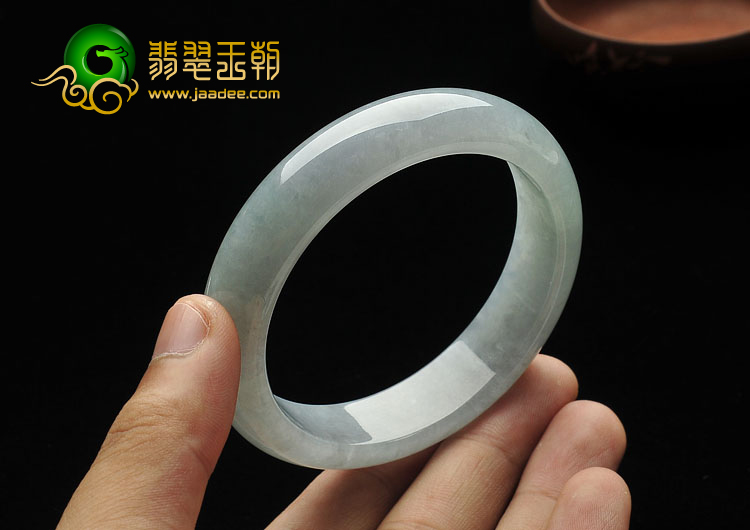 冰种晴水缅甸翡翠A货手镯（59.1mm）