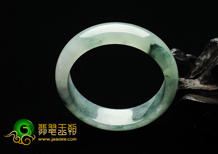 冰种飘花缅甸翡翠A货手镯（55.6mm）