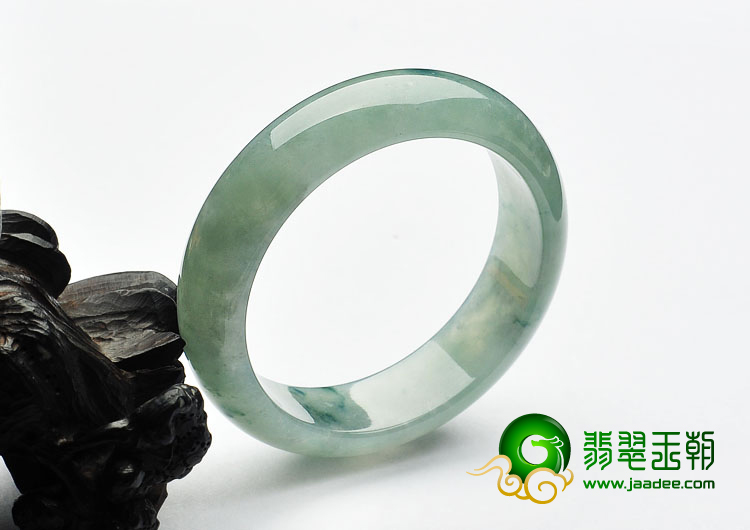 冰种飘花缅甸翡翠A货手镯（57.7mm）