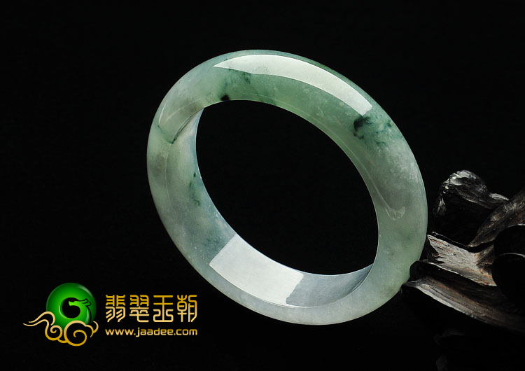 冰种飘花缅甸翡翠A货手镯（57.6mm）