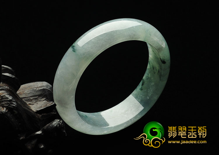 冰种飘花缅甸翡翠A货手镯（57.6mm）