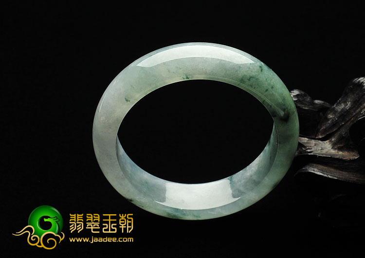 冰种飘花缅甸翡翠A货手镯（57.6mm）