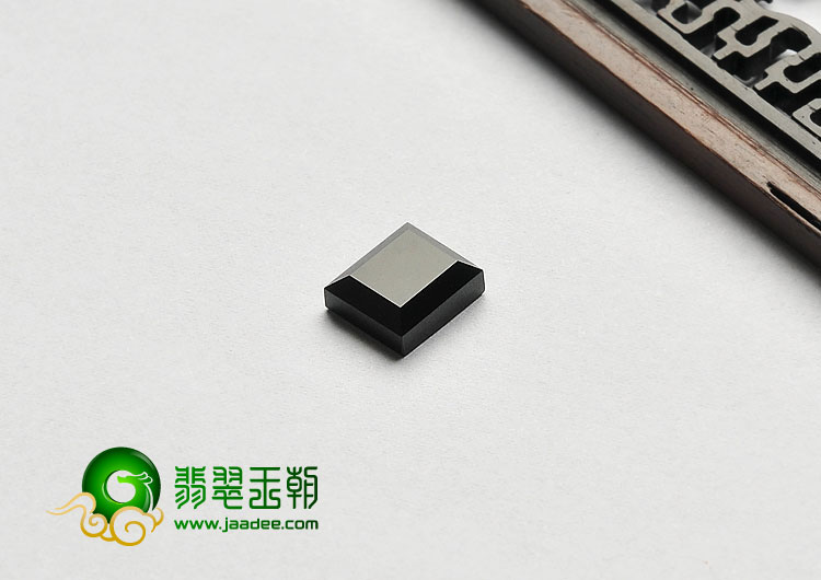 冰种墨翠缅甸翡翠A货戒面