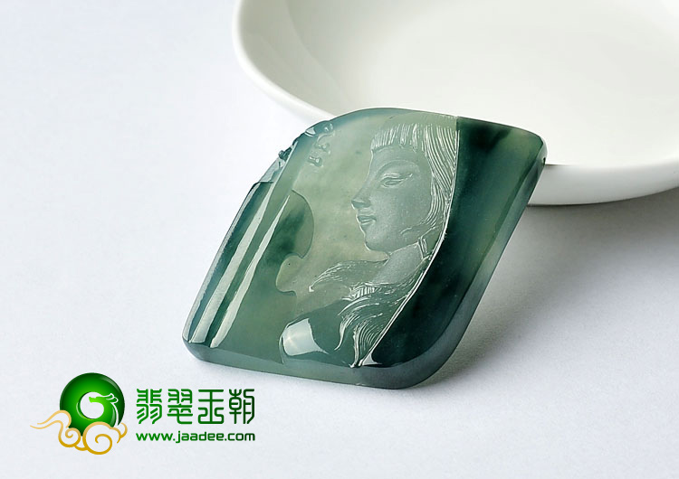 冰种晴水缅甸翡翠A货知音挂件
