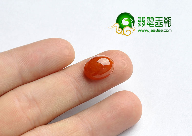 糯冰种红黄翡缅甸翡翠A货戒面