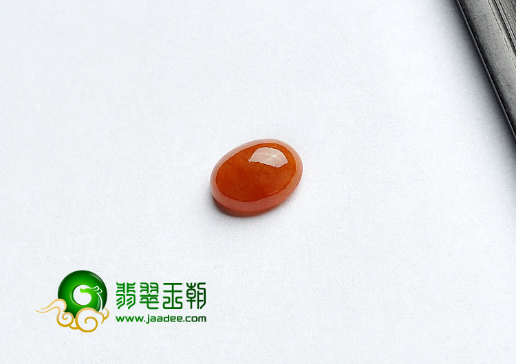 糯冰种红黄翡缅甸翡翠A货戒面