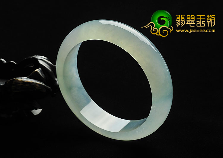 冰种晴水缅甸翡翠A货手镯(56.1mm)