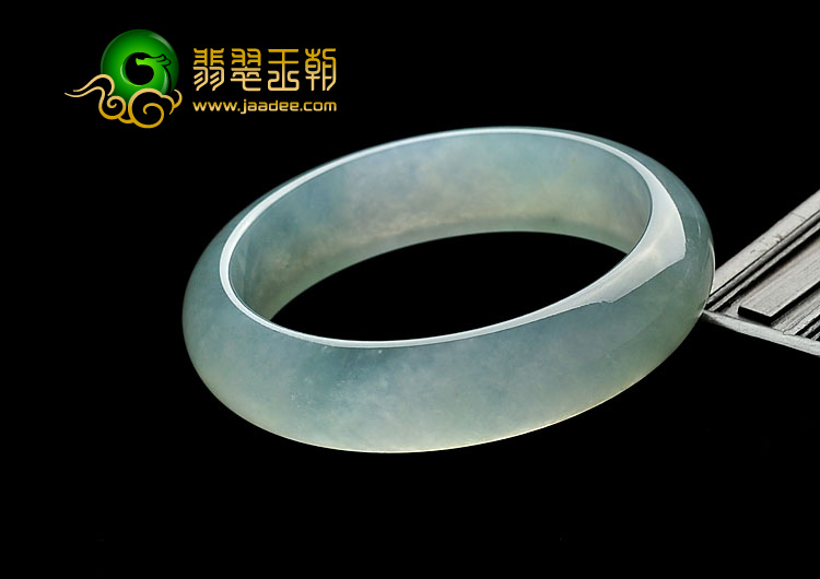 冰种晴水缅甸翡翠A货手镯(56.1mm)