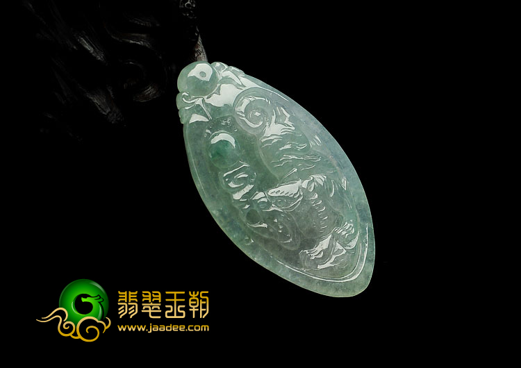 冰种晴水缅甸翡翠A货虎虎生威挂件