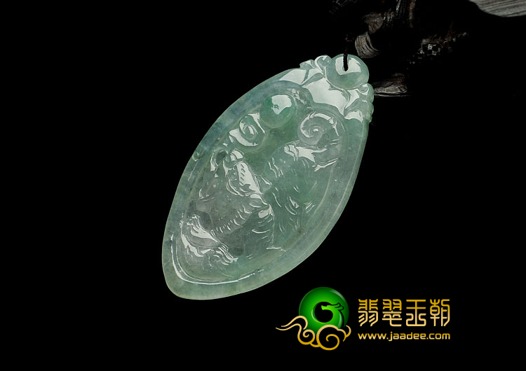 冰种晴水缅甸翡翠A货虎虎生威挂件