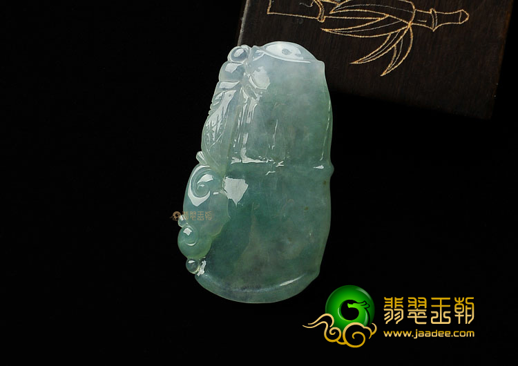 冰种飘花缅甸翡翠A货节节高挂件