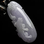 糯冰种紫罗兰缅甸翡翠A货福瓜挂件