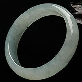 冰种晴水缅甸翡翠A货手镯（58.8mm）
