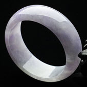 糯冰种紫罗兰缅甸翡翠A货童镯（44.6mm）