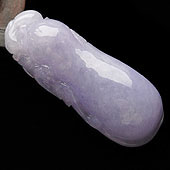 糯冰种紫罗兰缅甸翡翠A货福瓜挂件