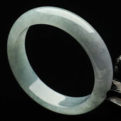 冰种晴水缅甸翡翠A货手镯（58.3mm）