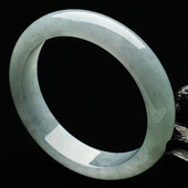 冰种晴水缅甸翡翠A货手镯（59.1mm）