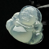 (超值推荐)冰种晴水缅甸翡翠A货玉佛挂件