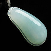 糯冰种晴水缅甸翡翠A货福瓜挂件