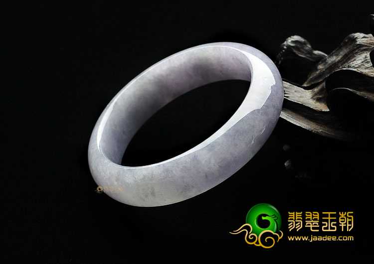 糯冰种紫罗兰缅甸翡翠A货手镯(58.3mm)