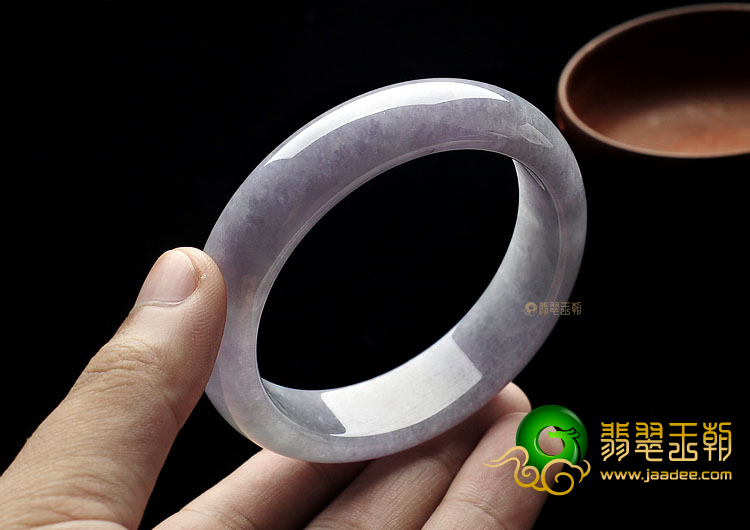 糯冰种紫罗兰缅甸翡翠A货手镯(58.3mm)