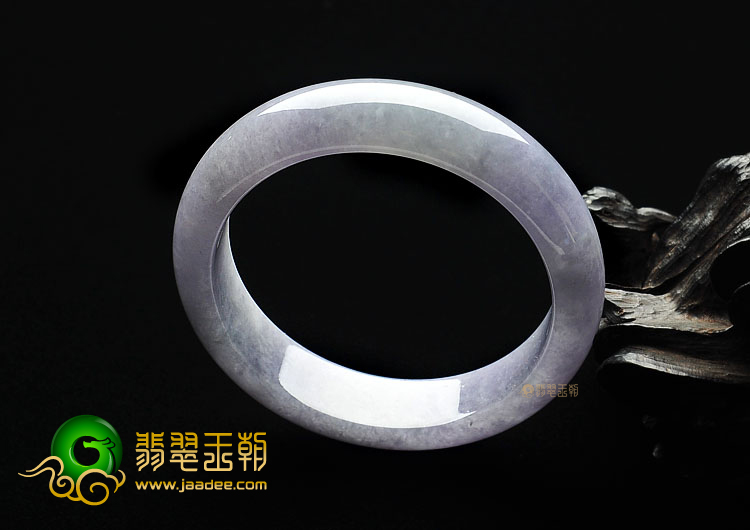 糯冰种紫罗兰缅甸翡翠A货手镯(58.3mm)
