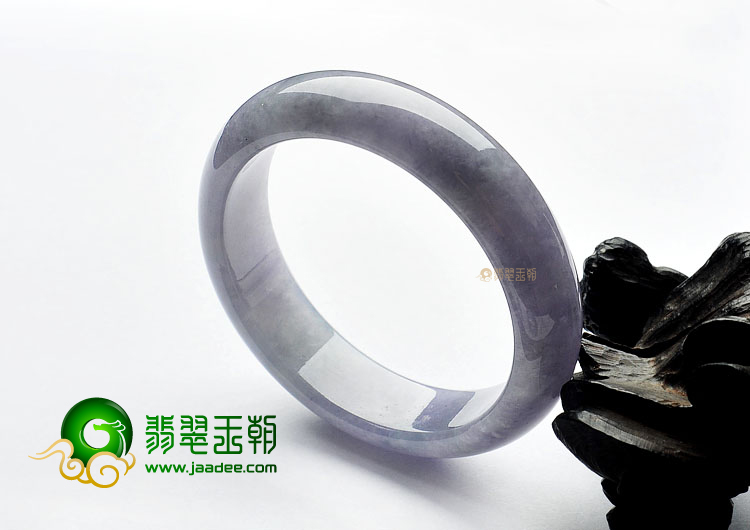 糯冰种紫罗兰缅甸翡翠A货手镯(58.3mm)