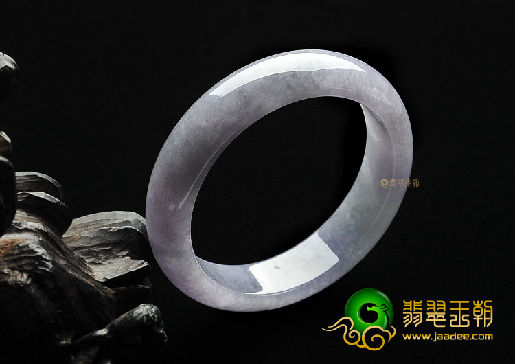 糯冰种紫罗兰缅甸翡翠A货手镯(58.3mm)