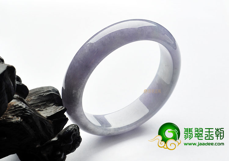 糯冰种紫罗兰缅甸翡翠A货手镯(58.3mm)