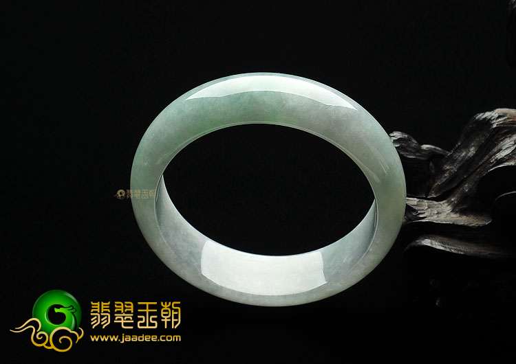 糯冰种晴水缅甸翡翠A货手镯(57.5mm)