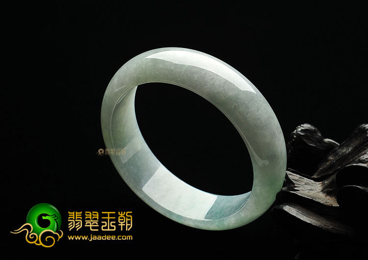 糯冰种晴水缅甸翡翠A货手镯(57.5mm)