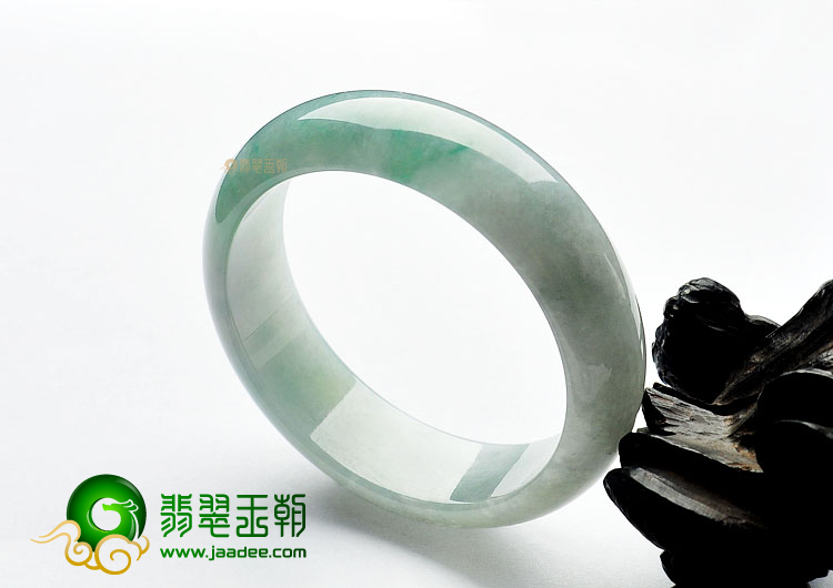 糯冰种晴水缅甸翡翠A货手镯(57.5mm)