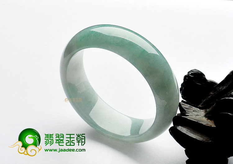 糯冰种晴水缅甸翡翠A货手镯(52.3mm)