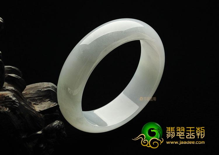 糯冰种晴水缅甸翡翠A货手镯(59.4mm)