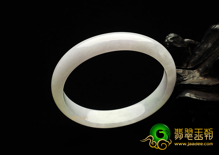 糯冰种晴水紫罗兰缅甸翡翠A货贵妃镯(55.3-51.3mm)
