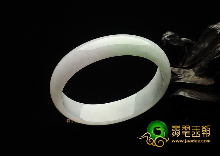 糯冰种晴水紫罗兰缅甸翡翠A货贵妃镯(53.7mm-47.5mm)