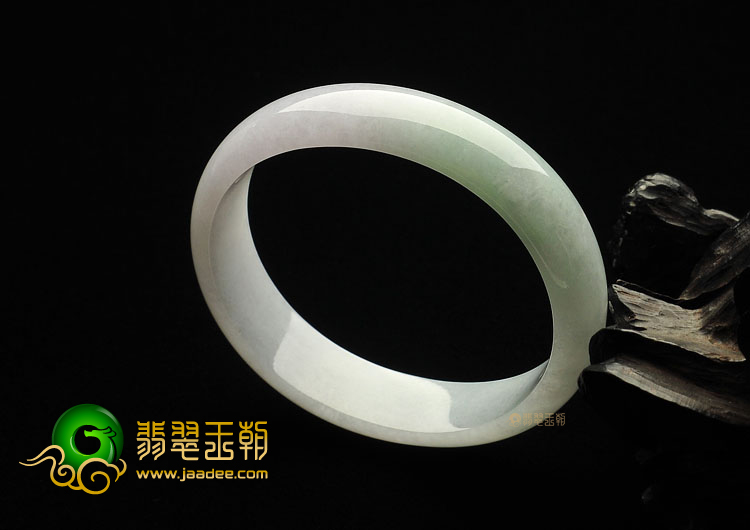 糯冰种晴水紫罗兰缅甸翡翠A货贵妃镯(53.7mm-47.5mm)