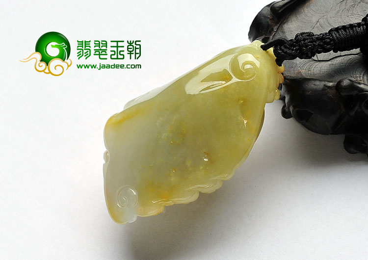 糯冰种褐黄翡缅甸翡翠A货降龙罗汉挂件