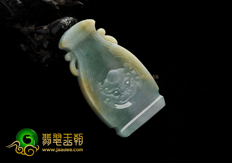 糯冰种晴水带黄翡缅甸翡翠A货平平安安挂件