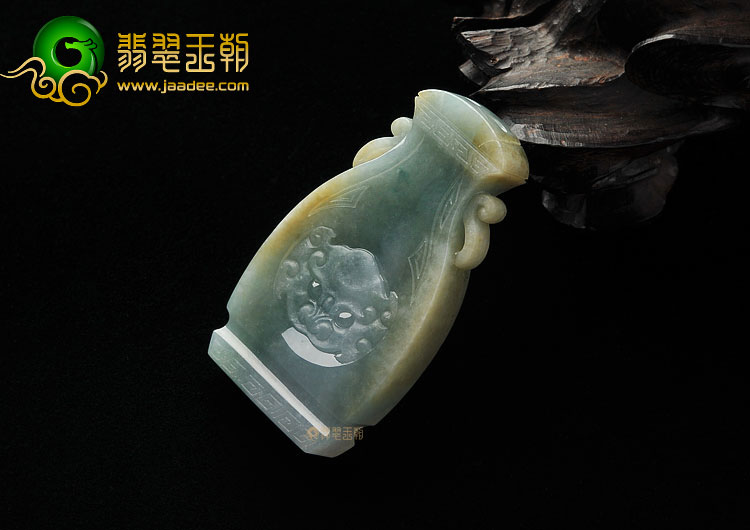 糯冰种晴水带黄翡缅甸翡翠A货平平安安挂件
