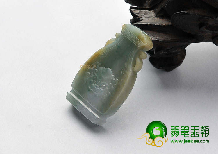 糯冰种晴水带黄翡缅甸翡翠A货平平安安挂件