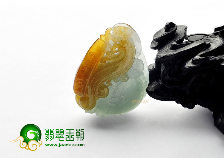 糯冰种晴水褐黄翡缅甸翡翠A货一生平安挂件