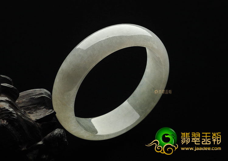 糯冰种晴水缅甸翡翠A货手镯(58.6mm)