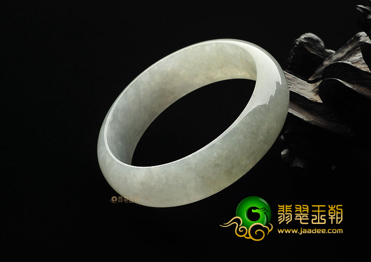糯冰种晴水缅甸翡翠A货手镯(58.6mm)