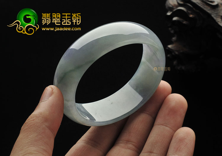 糯冰种晴水紫罗兰缅甸翡翠A货贵妃镯(56.7-51.2mm)