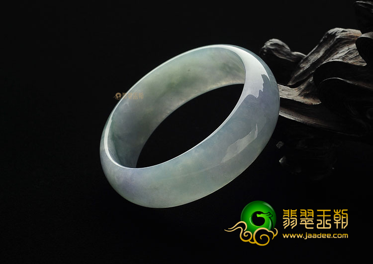 糯冰种晴水紫罗兰缅甸翡翠A货贵妃镯(56.7-51.2mm)